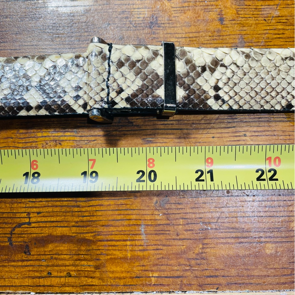 Wcm Python Leather Adjustable Belt - image 4
